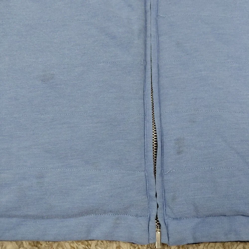 Peter Millar Vest Mens XL Blue Reversible Full Zip Up Performance Golf